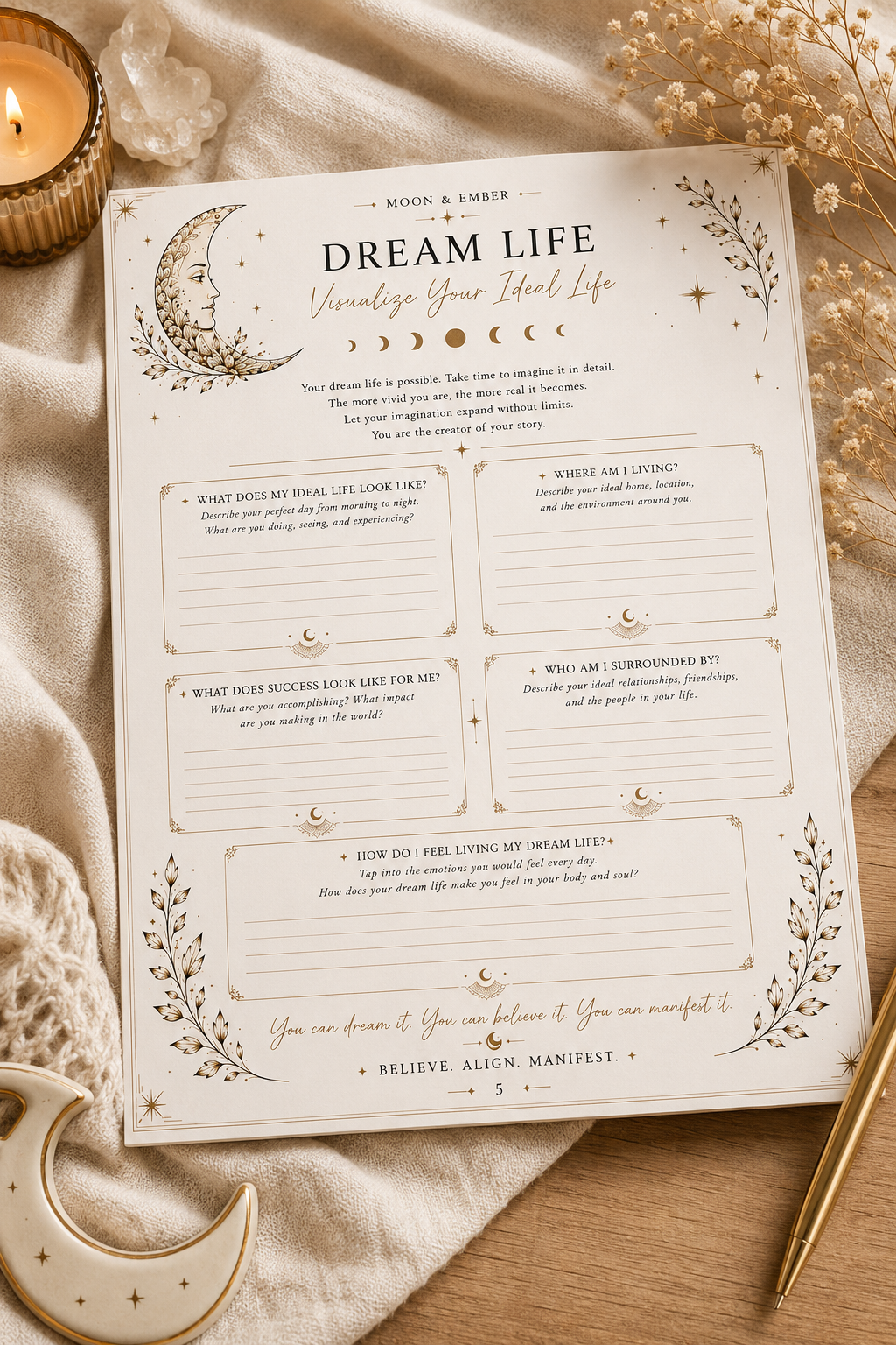 Daily Manifestation Journal | Printable PDF