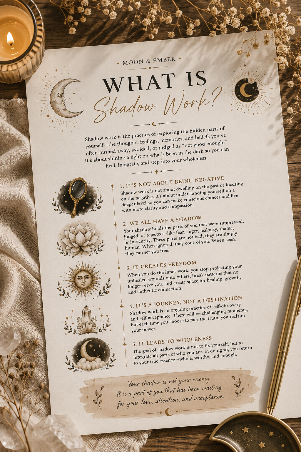 Shadow Work Journal | Printable PDF
