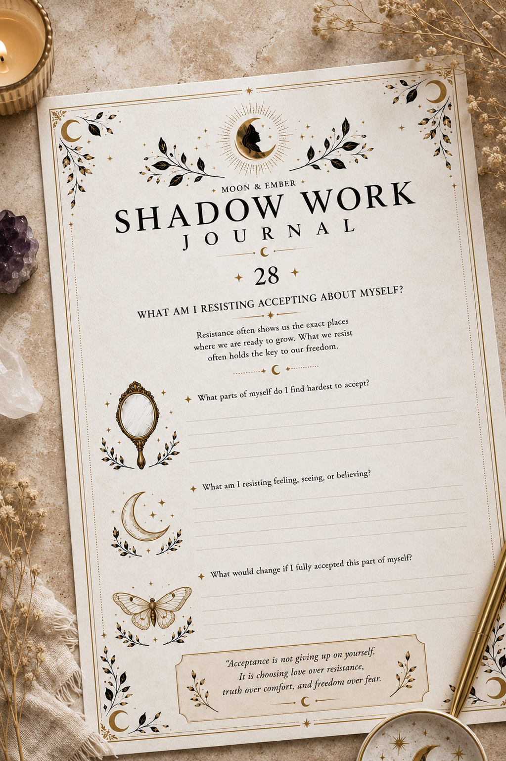 Shadow Work Journal | Printable PDF