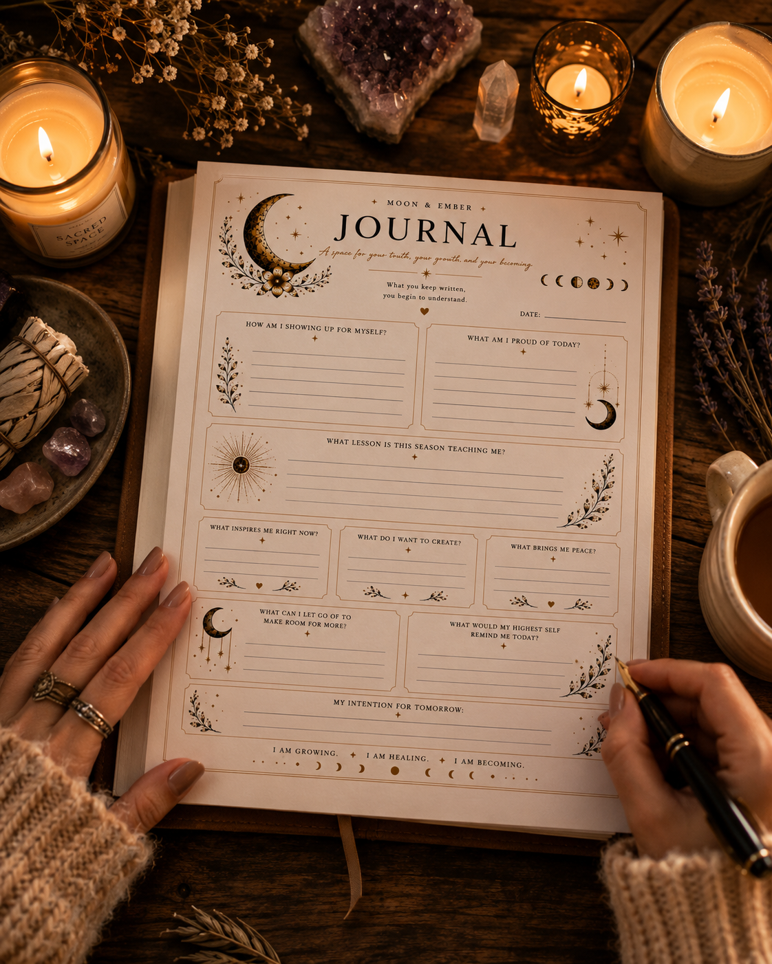 Lunar Living Planner | Printable PDF