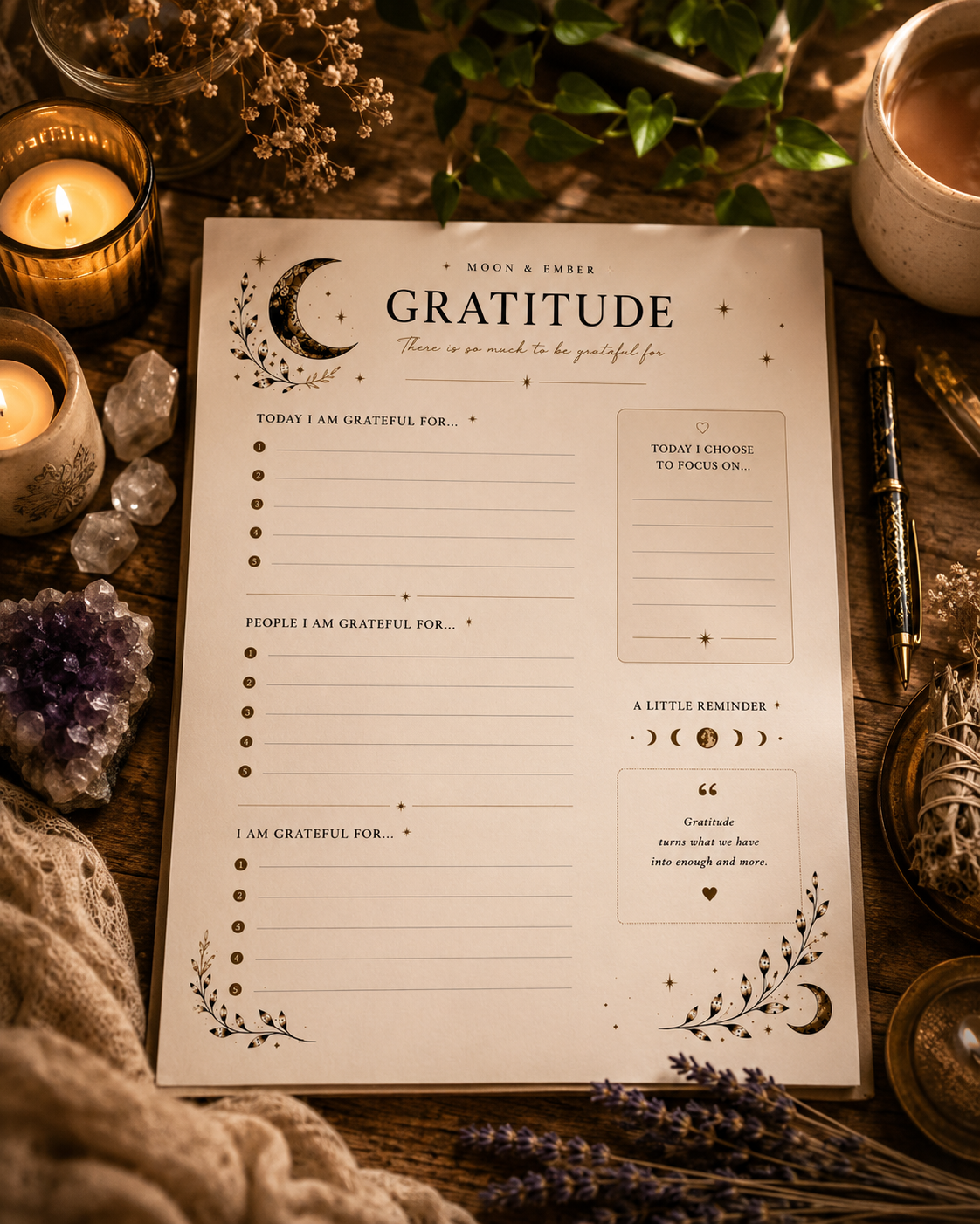 Lunar Living Planner | Printable PDF