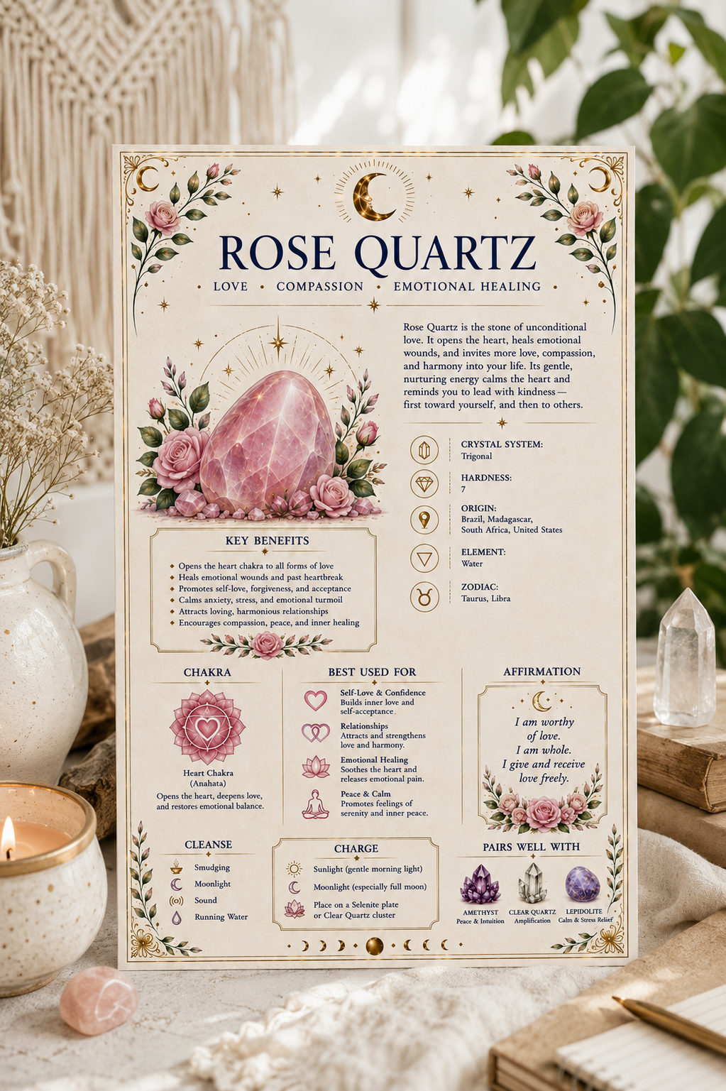 Crystal Companion | Printable Crystal Guide
