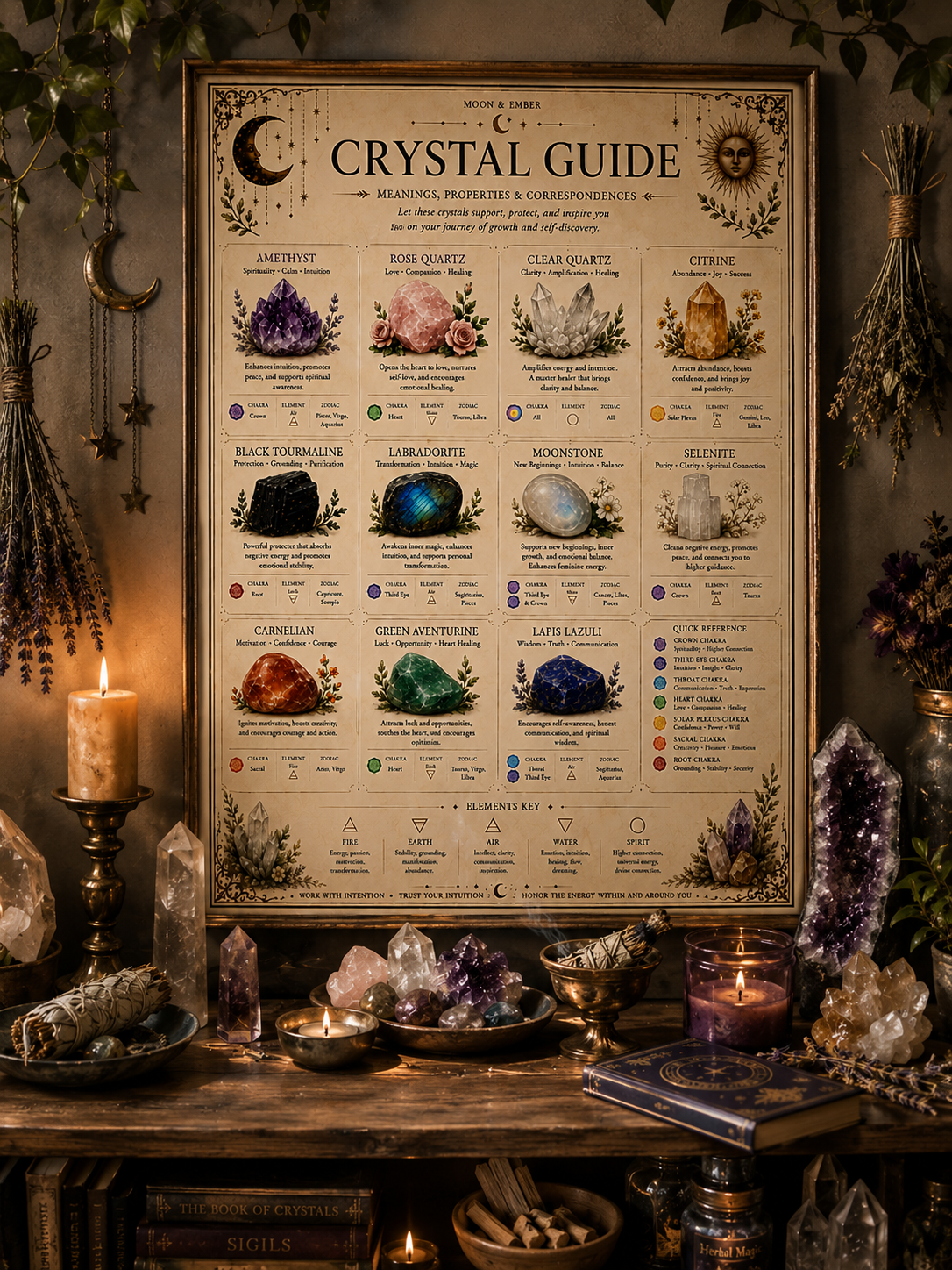 Crystal Reference Poster