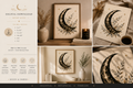 Botanical Crescent Moon | Celestial Printable Wall Art