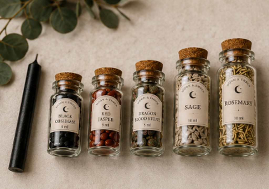 Moon & Ember Protection & Grounding Ritual Collection