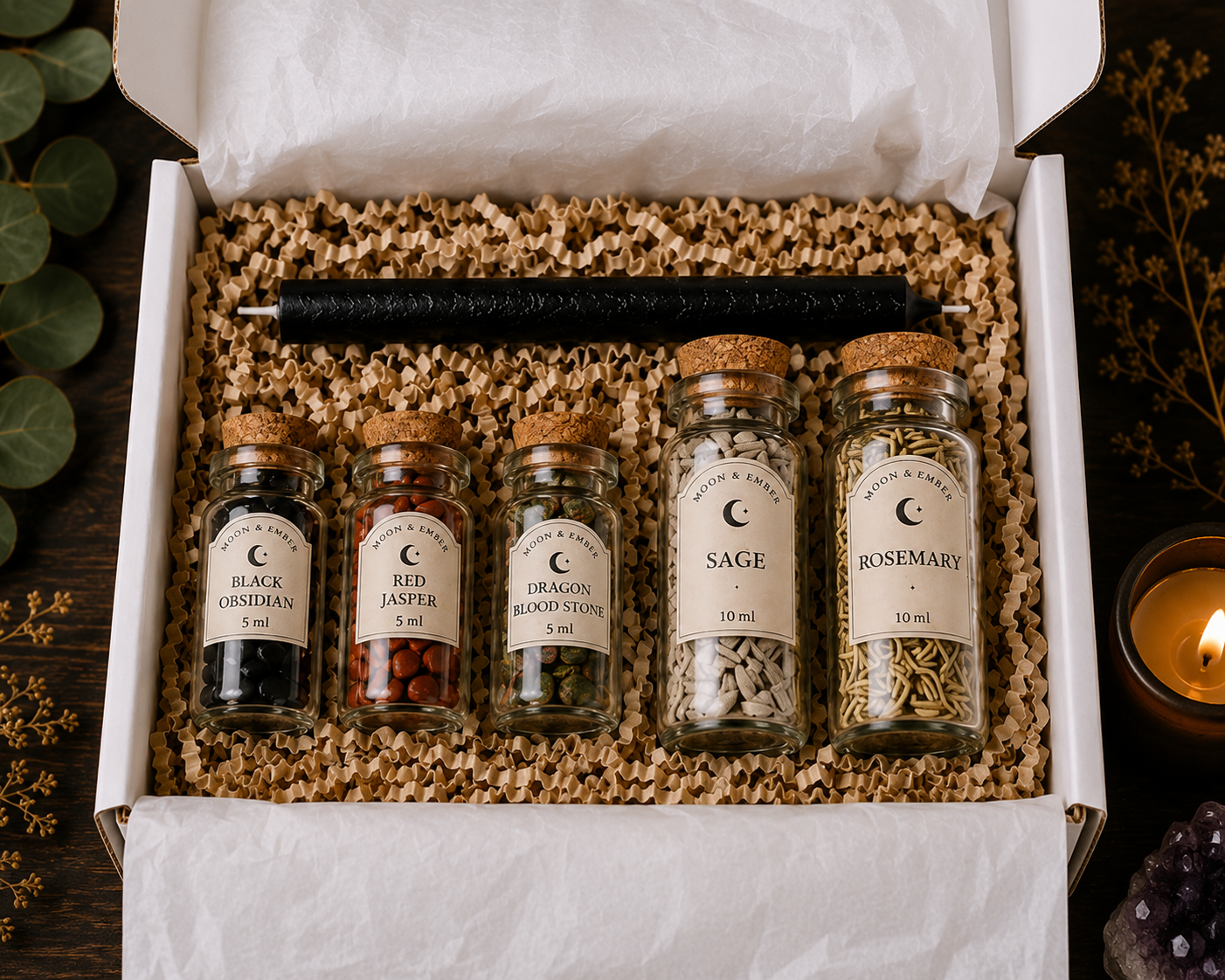 Moon & Ember Protection & Grounding Ritual Collection