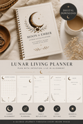 Moon & Ember Lunar Living Planner | Printable Moon Phase Planner | Digital Wellness Journal