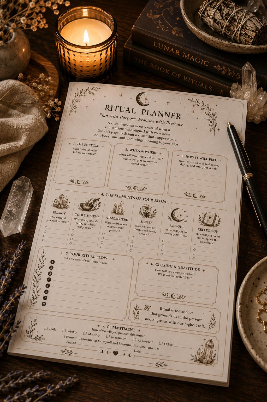 The Ritual Companion | Printable Self-Care Guide