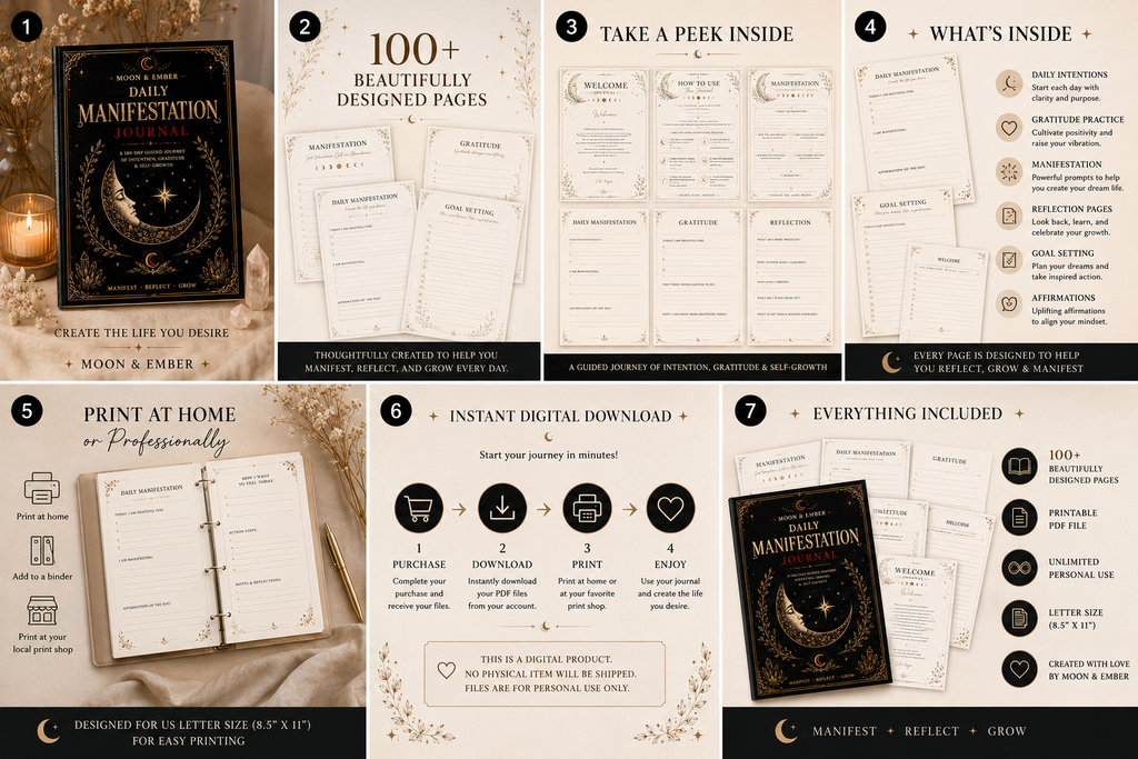 Daily Manifestation Journal | Printable PDF